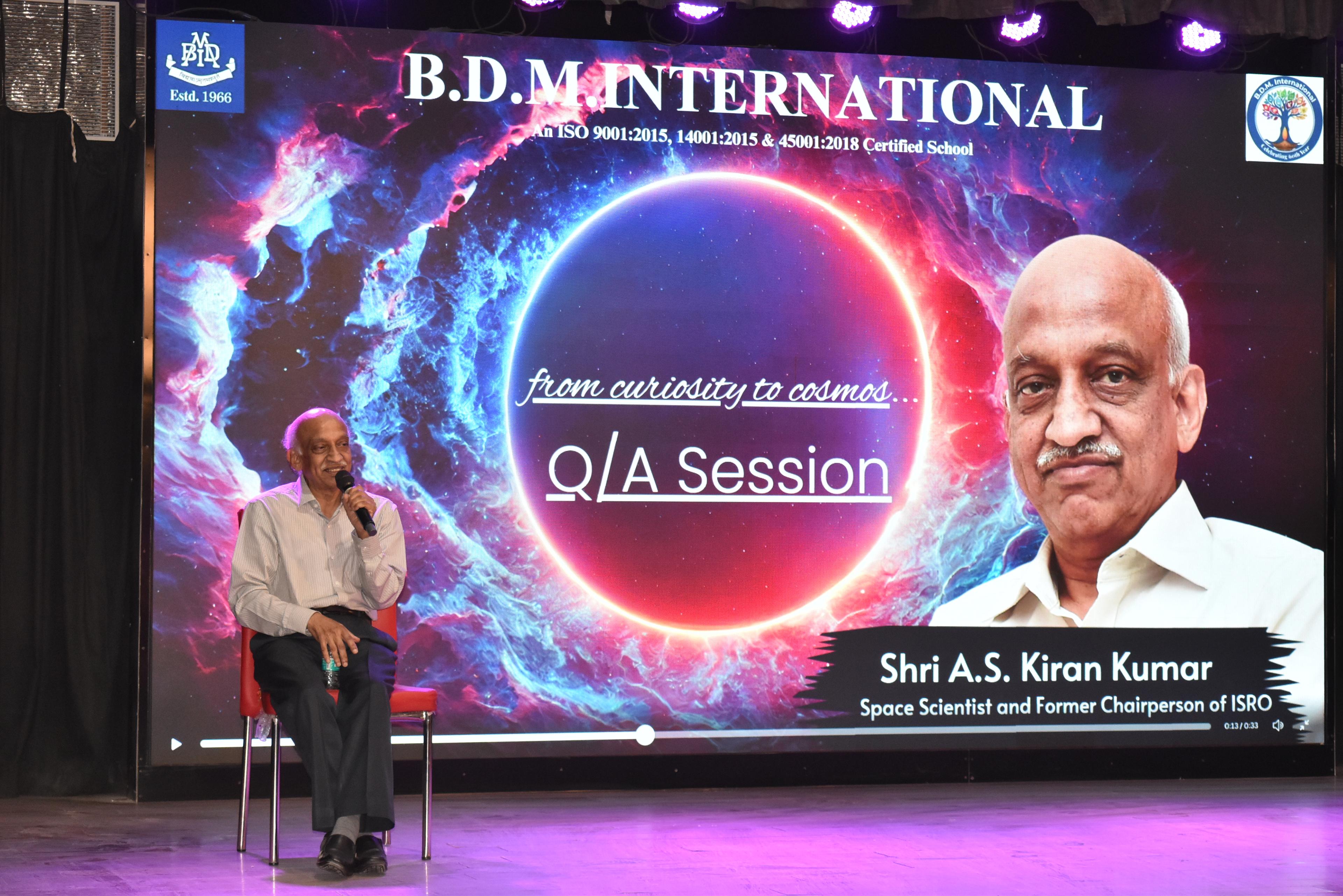 Welcome Shri A. S. Kiran Kumar
