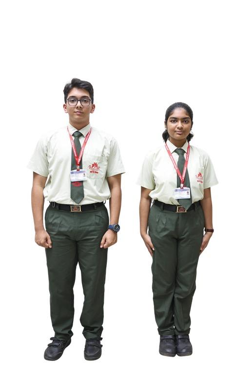 Secondary students in summer uniform