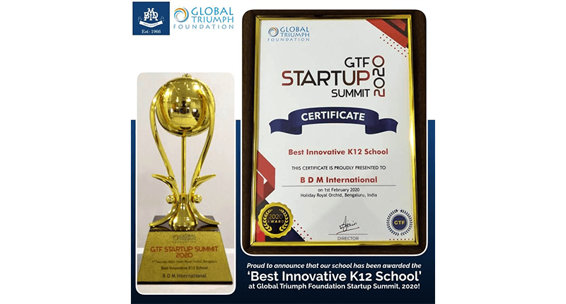 B.D.M.Inter ational as the Best Innovative