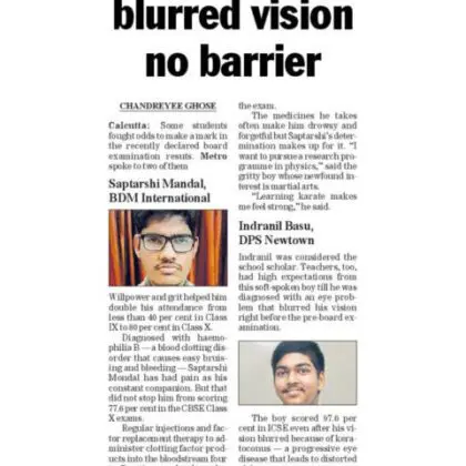 Pain and blurred vision no barrier