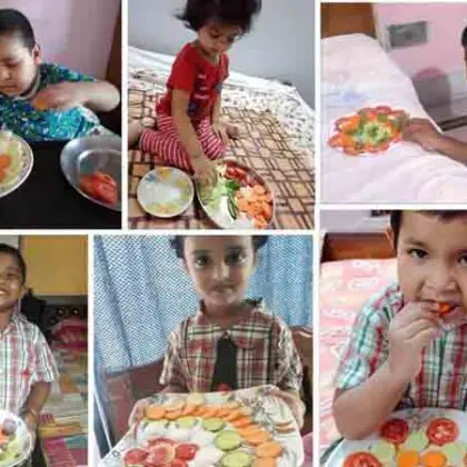 Observation of Nutrition Week by the Tiny tots Four