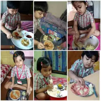 Observation of Nutrition Week by the Tiny tots One