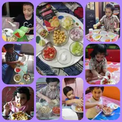 Observation of Nutrition Week by the Tiny tots Six