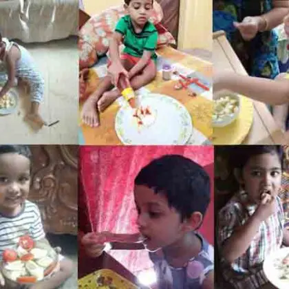 Observation of Nutrition Week by the Tiny tots Two