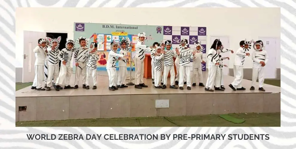 Pre primary students celebrated World Zebra Day
