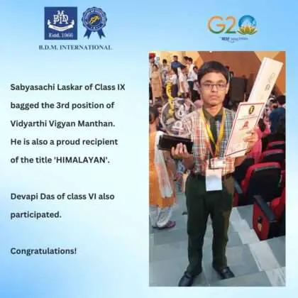 Vidyarthi Vigyan Manthan Winner 2023 Pic Three