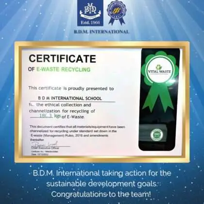 Vital Waste Certificate Pic Two