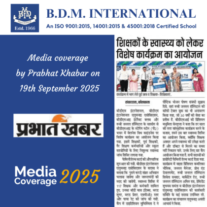BDMI Media coverage on 19.09.2025 website