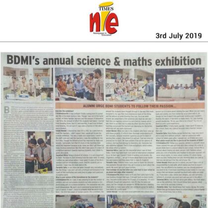 BDMIs Annual Science and Math Exhibition