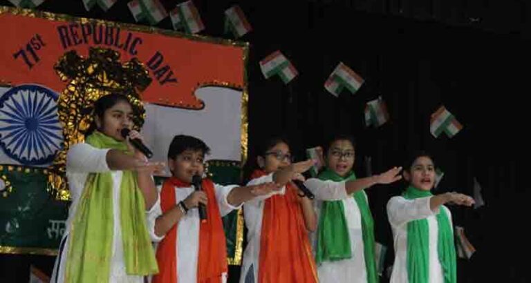 71st republic day at b d m international Four