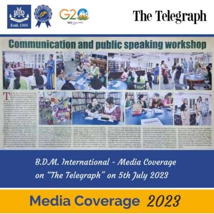 Media coverage on Telegraph on 5th July 2023