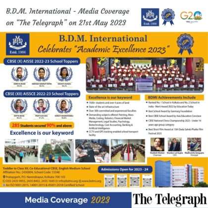 Media coverage on “The Telegraph” on 21st of May 2023