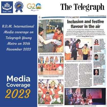 Media Coverage on The Telegraph Young Metro on 30th November 2023