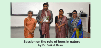 Thumbnail Session on the role of bees in nature by Dr. Saikat Basu
